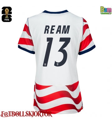 Förenta stater Tim Ream #13 Hemmatröja Dam VM 2026 Kortärmad